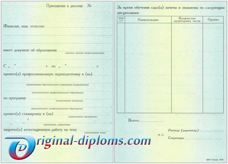 КРАСНЫЙ диплом о высшем образовании (С ОТЛИЧИЕМ) 1996